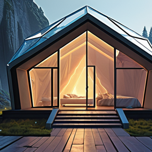 **Prompt 1: A tranquil, futuristic digital home, depicted as a cozy, glowing abstract structure, securely nestled within layers of transparent, multi-faceted cyber-shields. Data streams flow peacefully around it, while a subtle, advanced firewall acts as a vigilant guardian at the perimeter. The scene emphasizes peace, robust protection, and sophisticated digital defense. Highly detailed, volumetric lighting, concept art, digital painting, serene, secure atmosphere.**