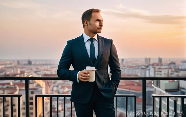 네트워크 관리자의 해외 취업 사례 - **Prompt:** A determined and focused Russian IT professional, a woman in her late 20s, wearing a sty...