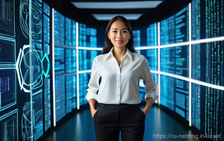 네트워크 시험장에서 자주 묻는 질문 - **Prompt:** A focused male IT professional, in his late 20s or early 30s, with short dark hair and a...